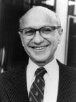 Milton Friedman: ηγέτης του κινήματος των Μονεταριστών κ' θεωρητικός του νεοφιλελευθερισμού.