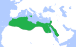χάρτης της δυναστείας των Φατιμιδών